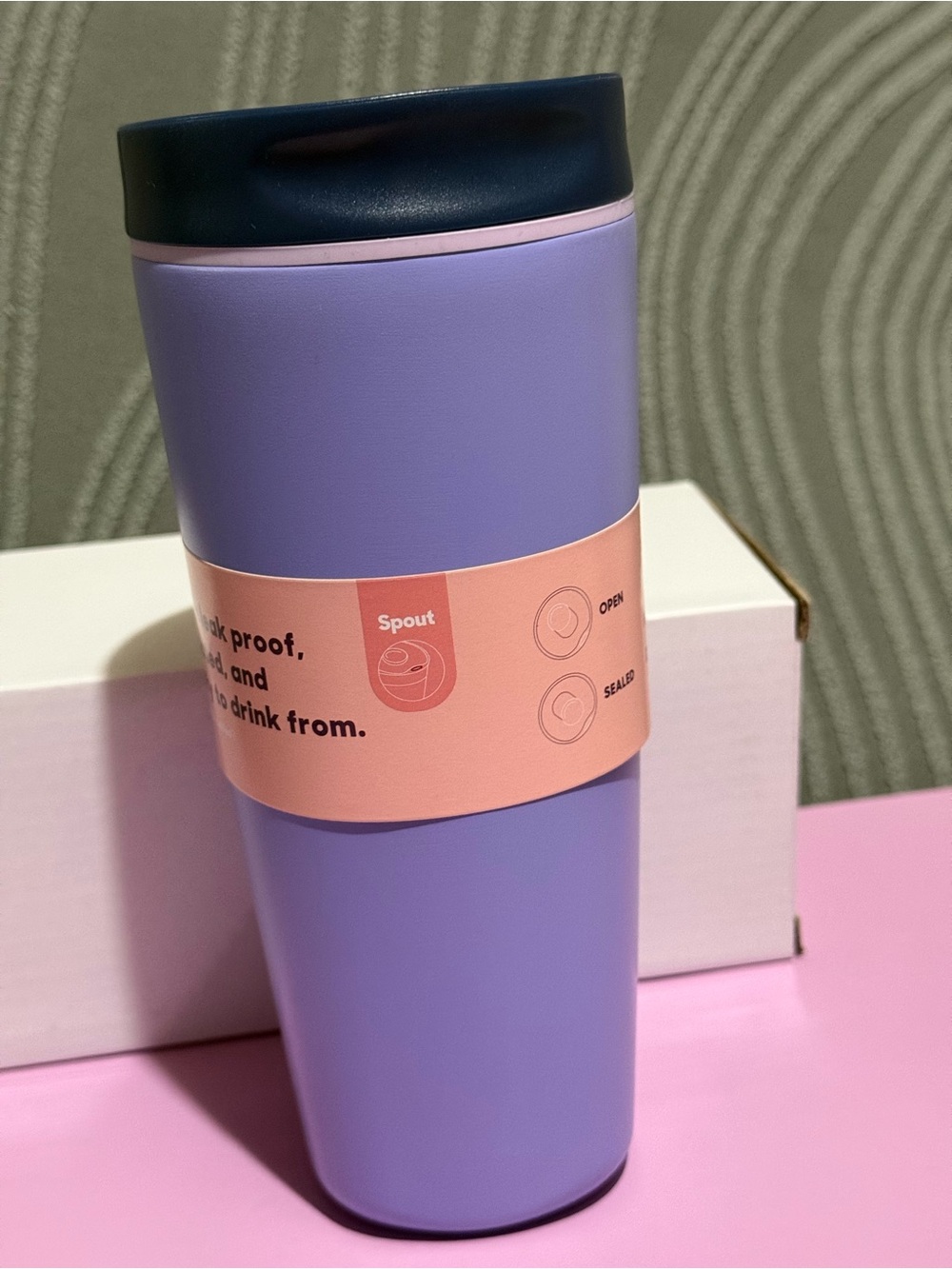 Violet SmoothSip Slider Insulated Stainless Steel 20oz  Tumbler,
